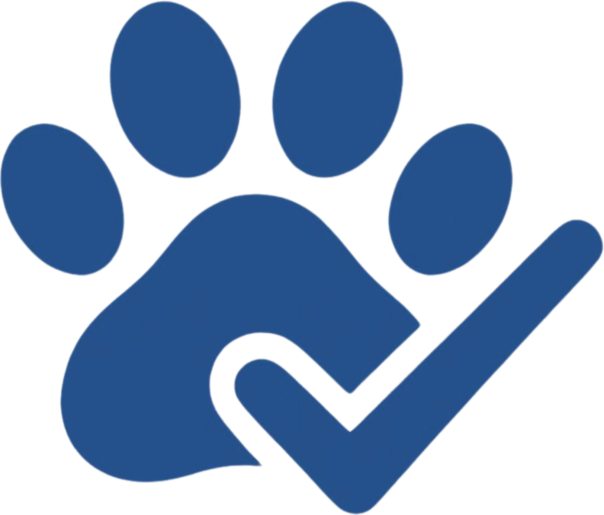 Paw Print Checkmark